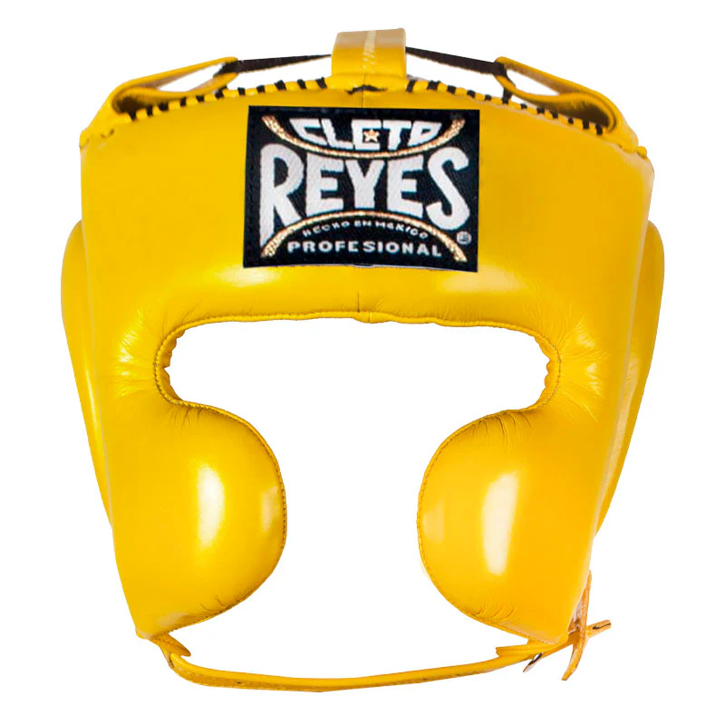 Protector de cabeza Cleto Reyes con pómulos en piel de res - Image 13
