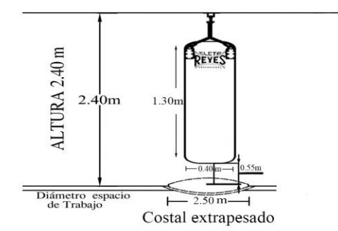 Costal Cleto Reyes extra pesado de 130 cm en cuero - Image 3