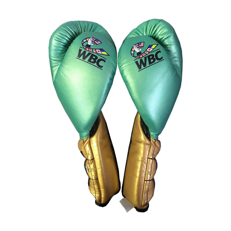 Guantes Cleto Reyes WBC para entrenamiento con agujeta en piel - Image 2